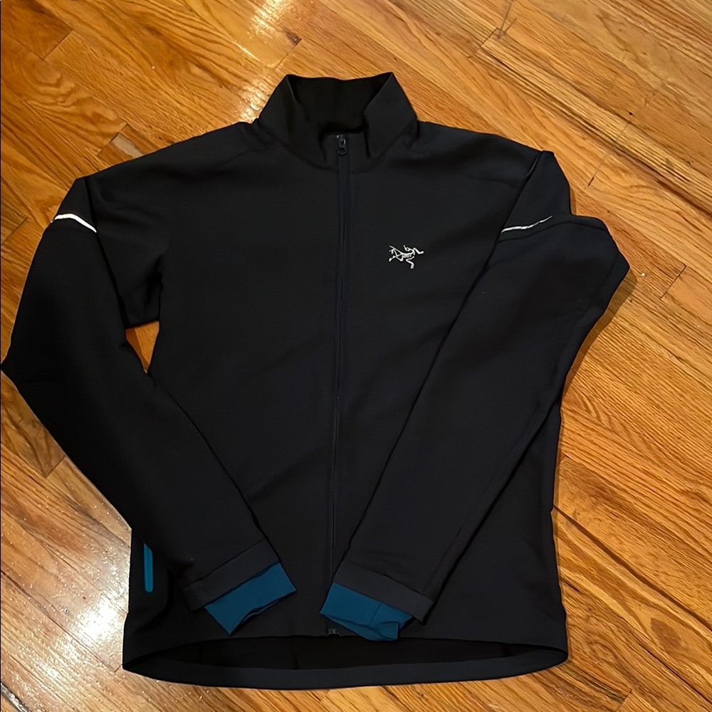Arc'teryx Navy Blue Performance Jacket with High Collar- very good condition